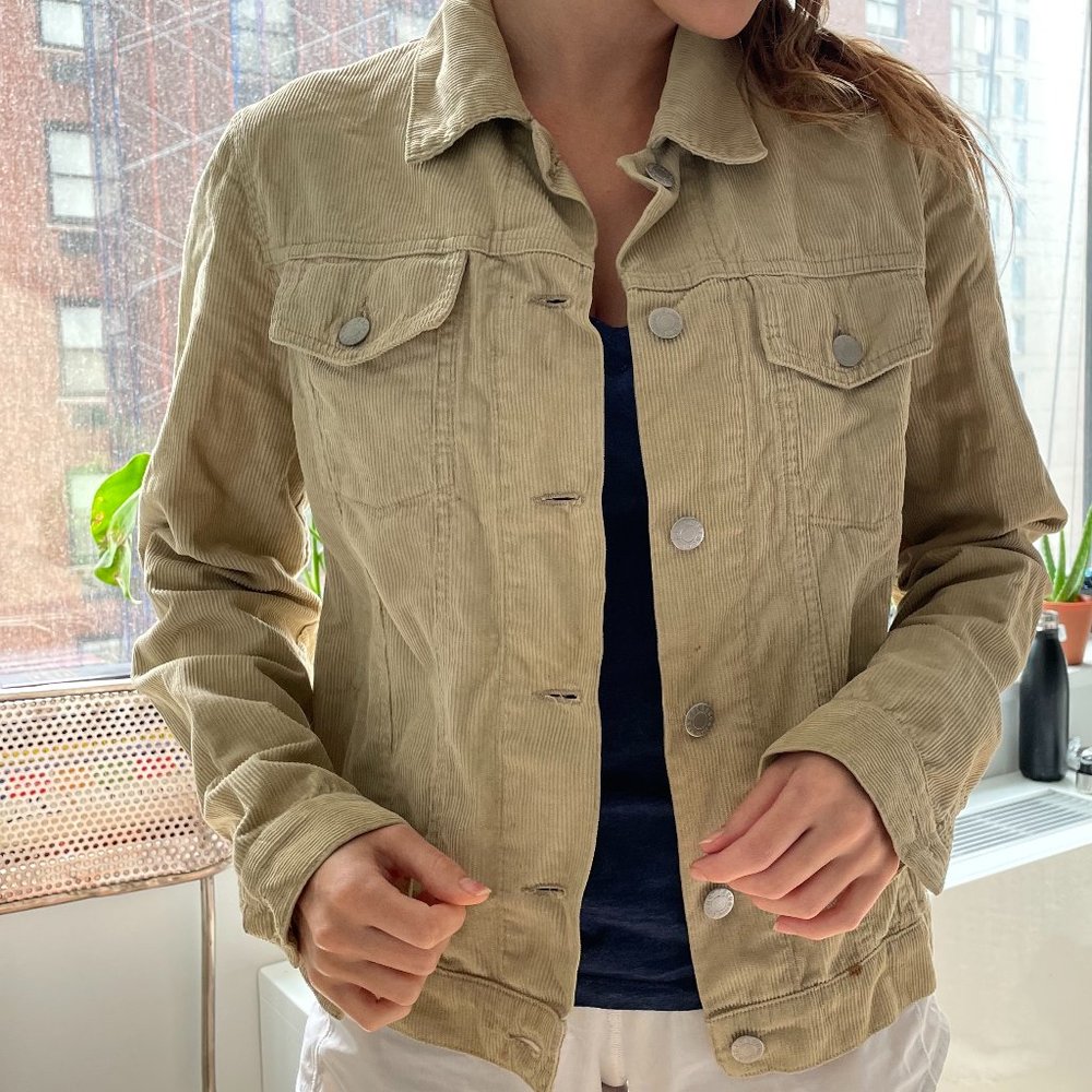 Medium Vintage Helmut Lang Corduroy Jean Jacket